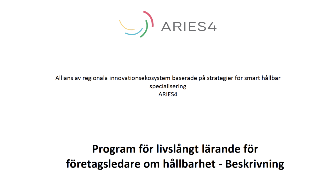 Program för livslångt lärande för företagsledare om hållbarhet